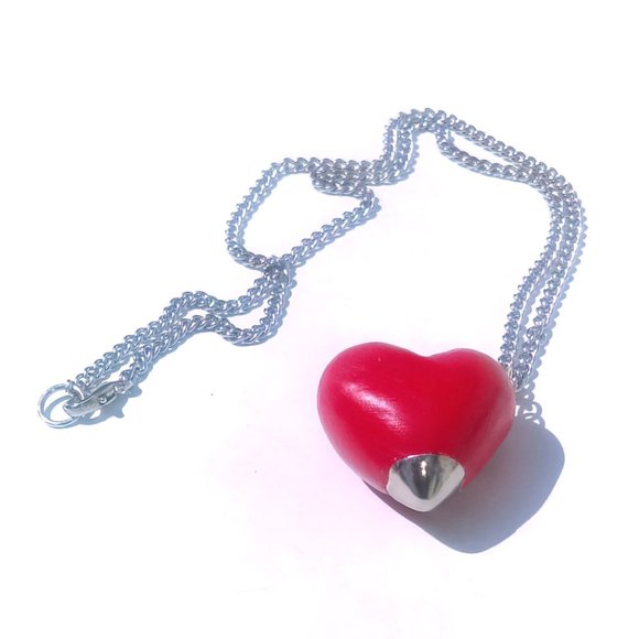 Red Heart Necklace | SCNYC Designs - Picture 1 of 4